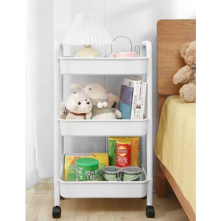 キッチンワゴン キャスター付き フック付き | PlusNao | 詳細画像2 