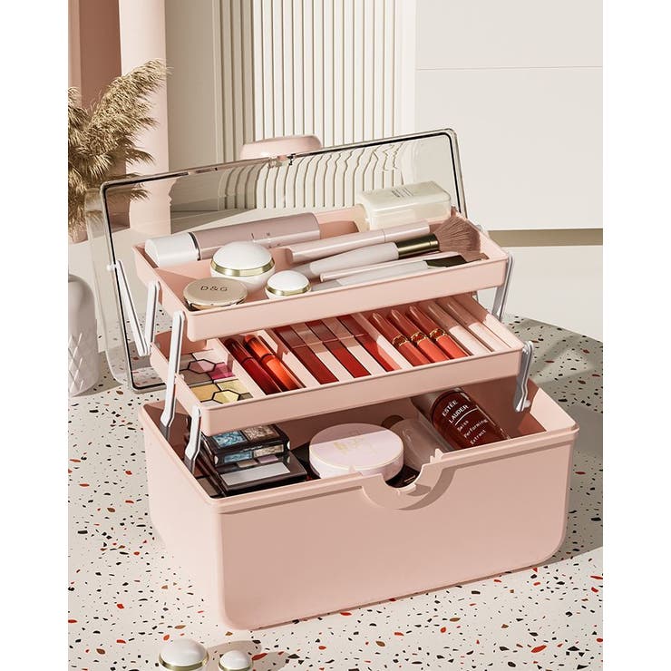 メイクボックス コスメボックス 化粧品収納ケース | PlusNao | 詳細画像4 