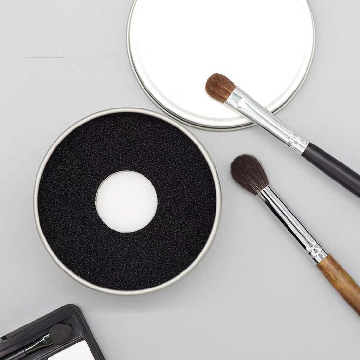 メイクブラシクリーナー スポンジ ケース付き | PlusNao | 詳細画像2 