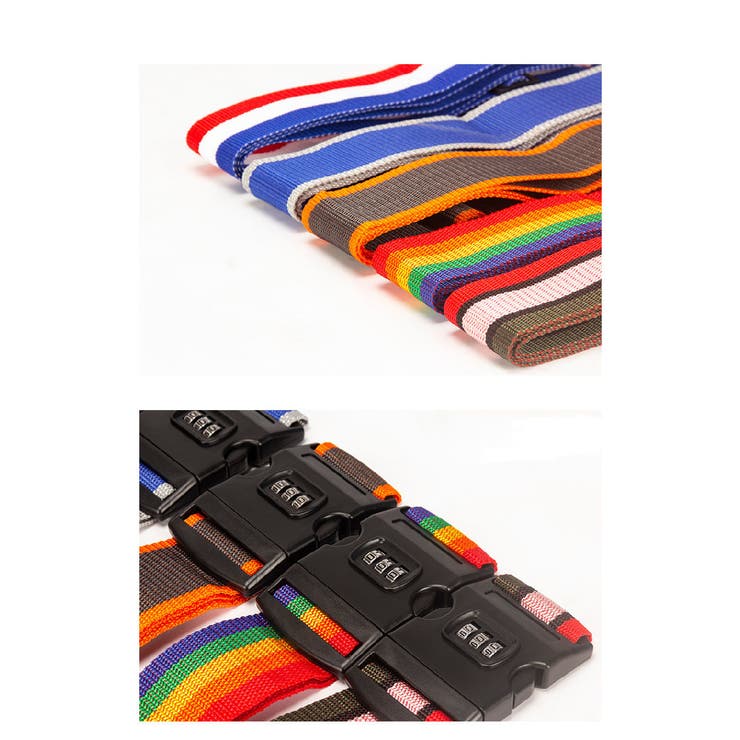 ダイヤル錠付きスーツケースベルト 旅行用品 3桁錠 | PlusNao | 詳細画像4 