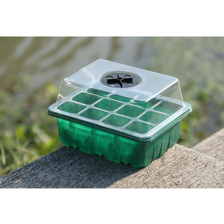 育苗ポット 12穴 蓋付き[品番：FQ000223057]｜PlusNao