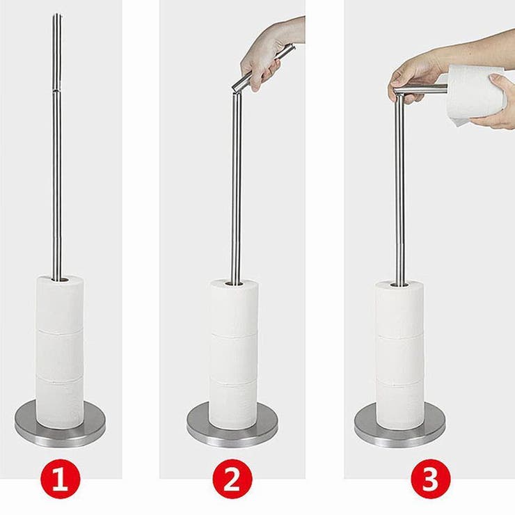 トイレットペーパーホルダー トイレットペーパースタンド 置き型 | PlusNao | 詳細画像11 