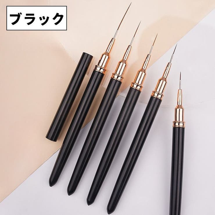 ネイルアートブラシ 5本セット キャップ付き | PlusNao | 詳細画像6 