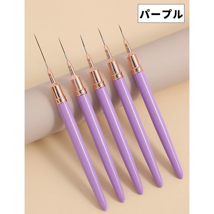ネイルアートブラシ 5本セット キャップ付き | PlusNao | 詳細画像7 