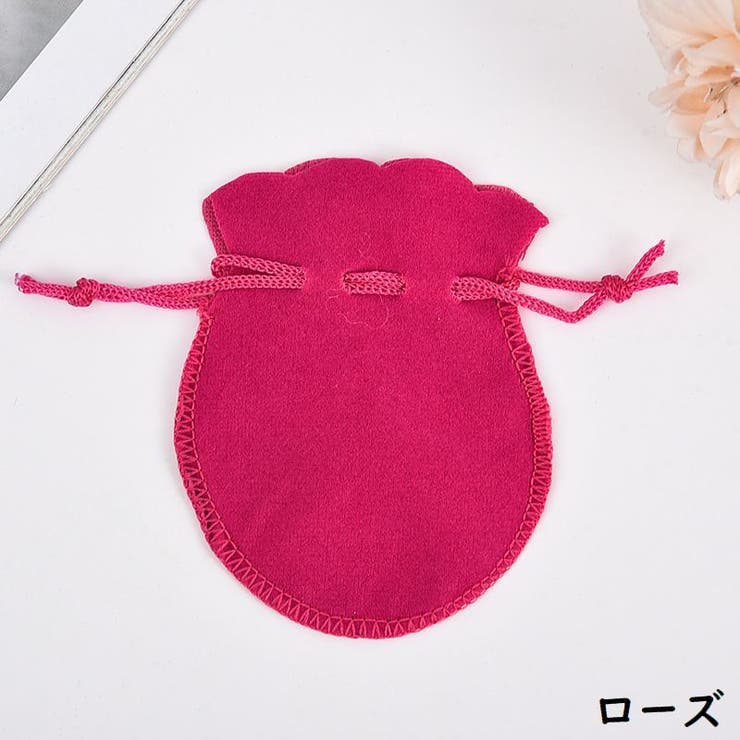 アクセサリーポーチ ジュエリーポーチ 巾着袋[品番：FQ000230374