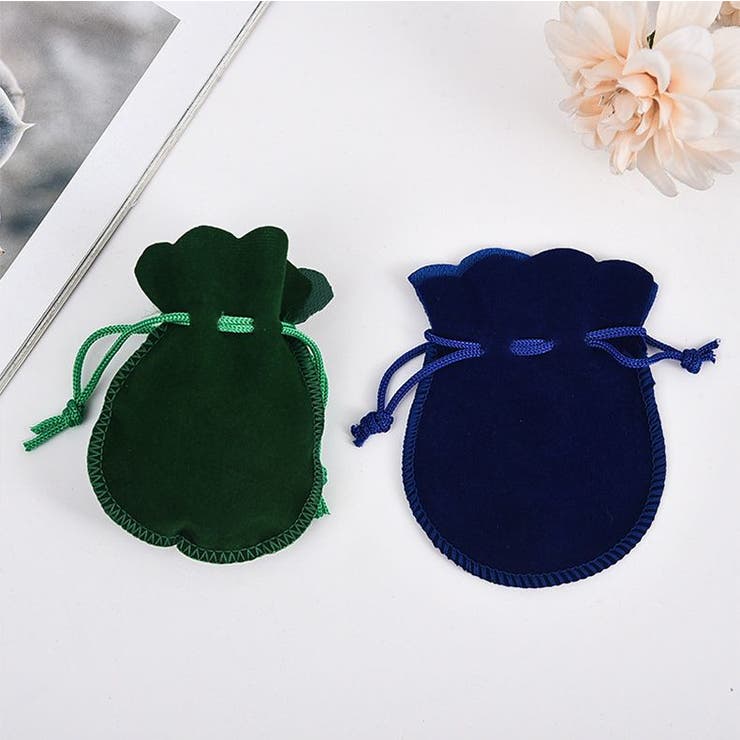 アクセサリーポーチ ジュエリーポーチ 巾着袋[品番：FQ000230374