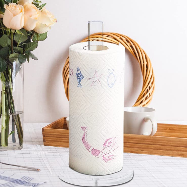 トイレットペーパーホルダー トイレットペーパースタンド キッチンペーパー | PlusNao | 詳細画像3 