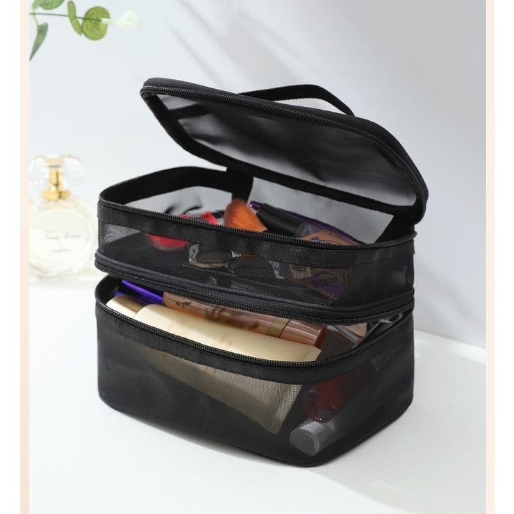 化粧ポーチ コスメポーチ 2層 | PlusNao | 詳細画像10 