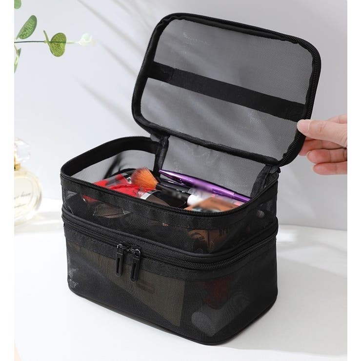 化粧ポーチ コスメポーチ 2層 | PlusNao | 詳細画像11 