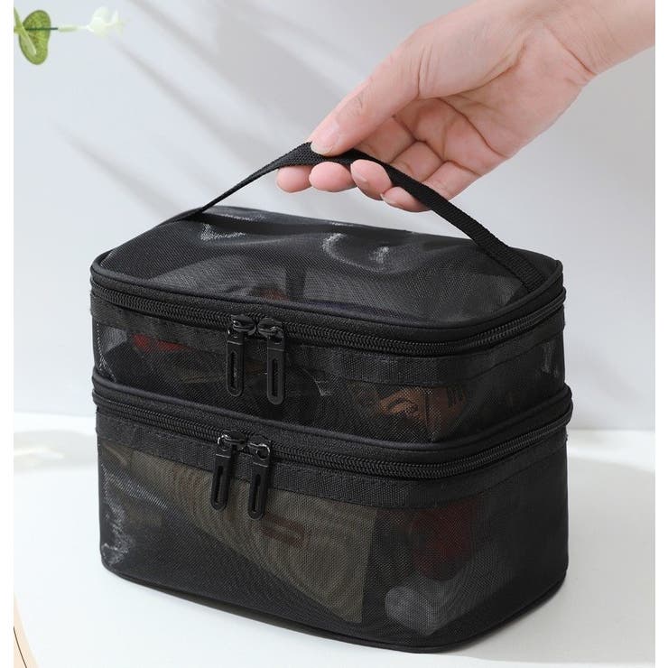 化粧ポーチ コスメポーチ 2層 | PlusNao | 詳細画像12 