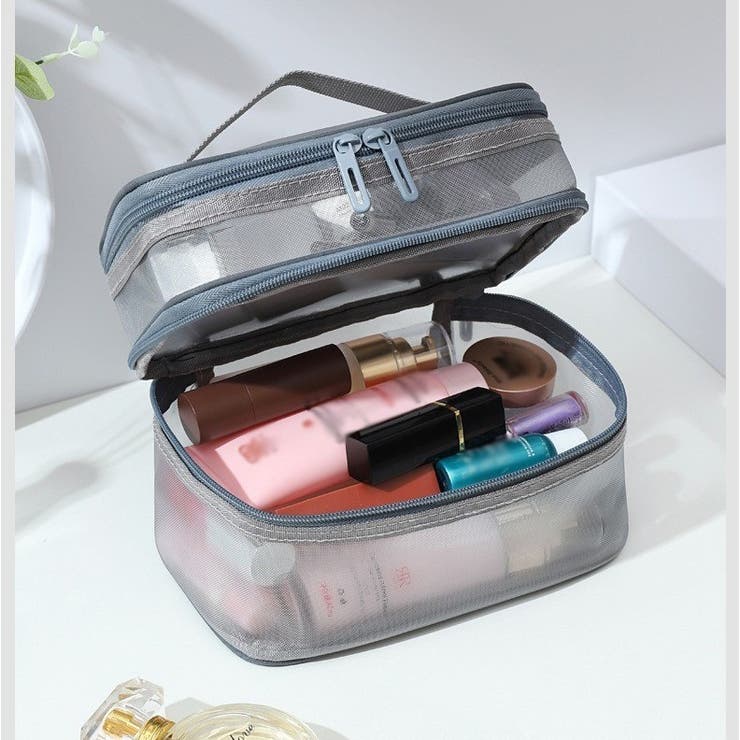 化粧ポーチ コスメポーチ 2層 | PlusNao | 詳細画像8 