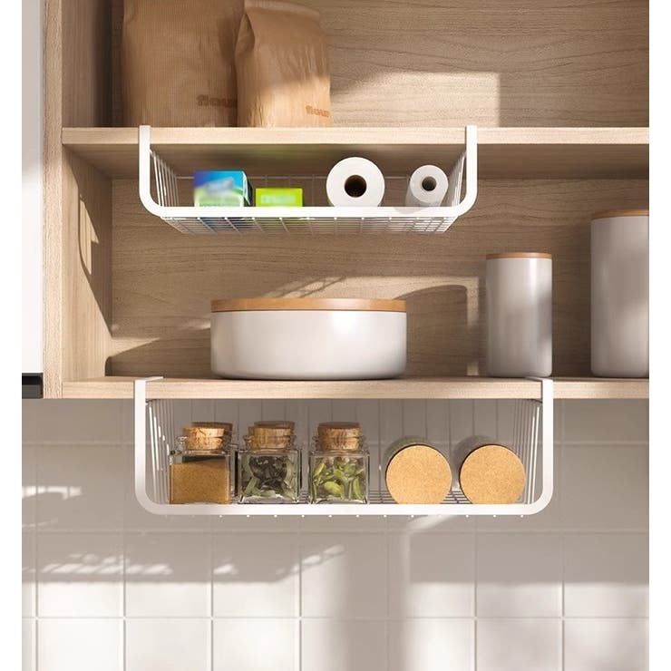 戸棚下収納ラック 吊り下げ棚 吊り下げラック | PlusNao | 詳細画像2 