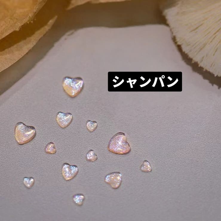 ネイルパーツ サイズランダム同色100個 ハート | PlusNao | 詳細画像4 