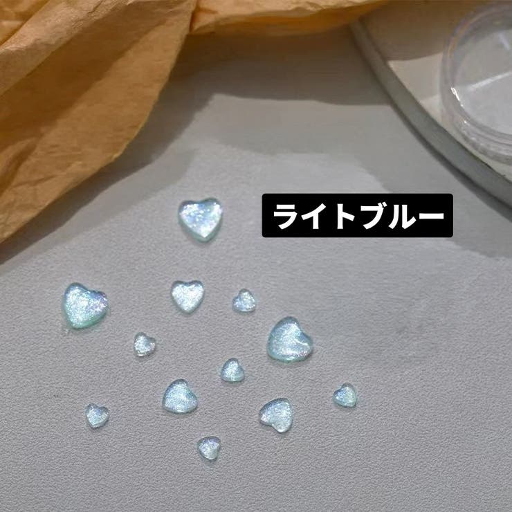 ネイルパーツ サイズランダム同色100個 ハート | PlusNao | 詳細画像6 