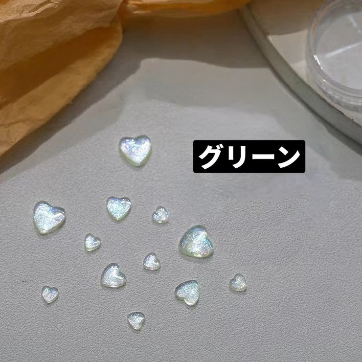 ネイルパーツ サイズランダム同色100個 ハート | PlusNao | 詳細画像7 