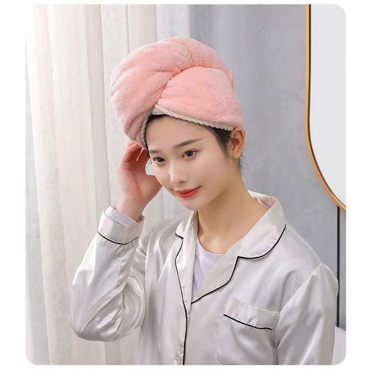 ヘアドライタオル タオルキャップ ドライキャップ | PlusNao | 詳細画像2 