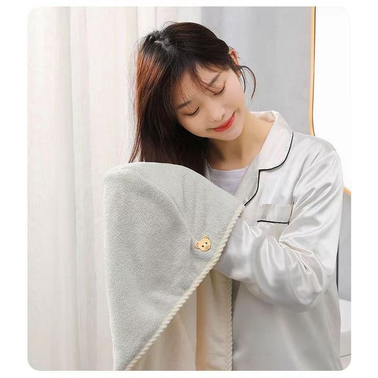 ヘアドライタオル タオルキャップ ドライキャップ | PlusNao | 詳細画像3 