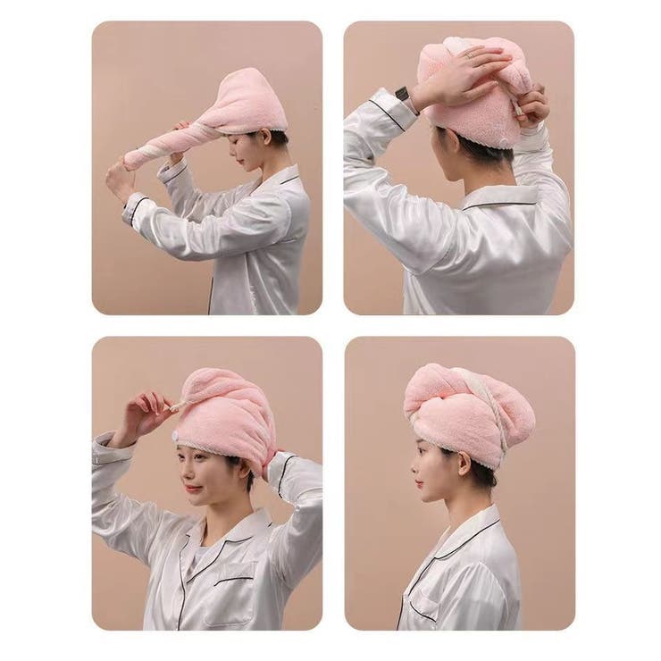 ヘアドライタオル タオルキャップ ドライキャップ | PlusNao | 詳細画像7 