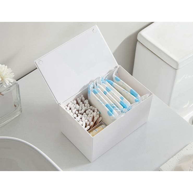 コットンケース 綿棒ケース メイク道具入れ | PlusNao | 詳細画像4 