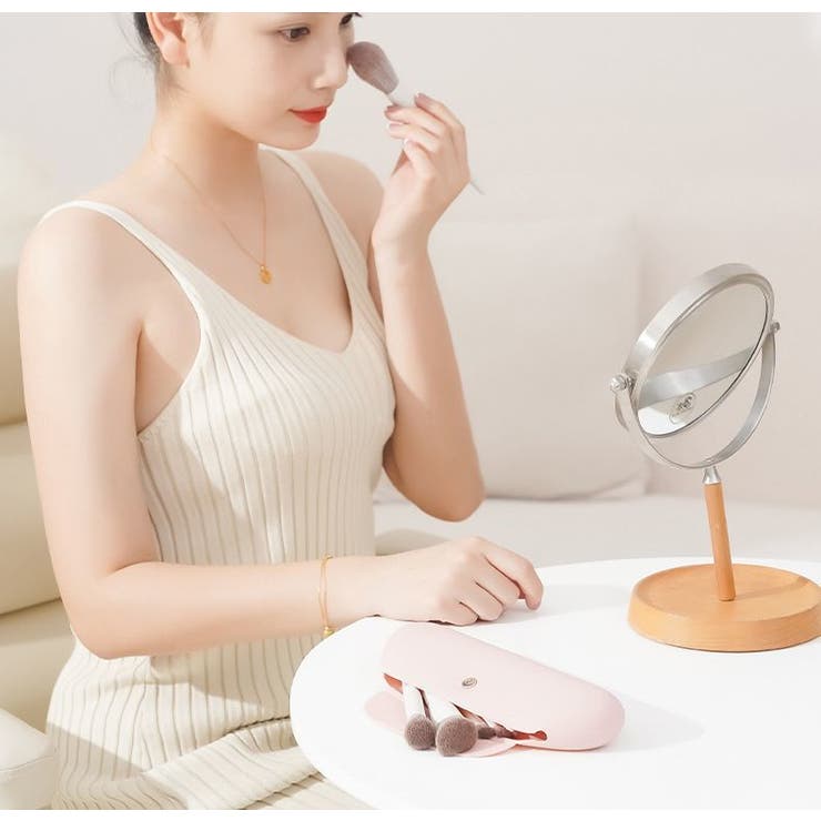 メイクブラシポーチ メイクブラシケース 化粧ポーチ | PlusNao | 詳細画像2 