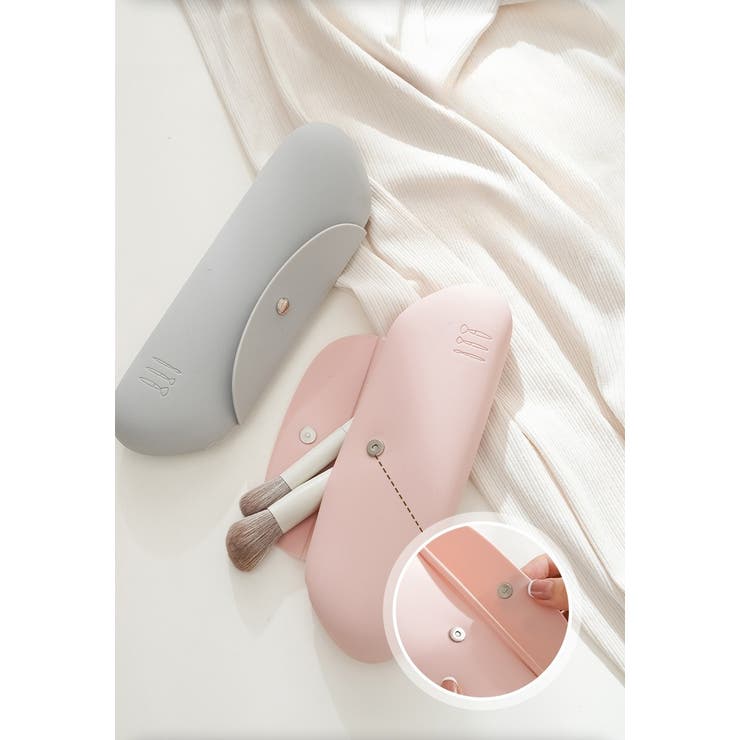 メイクブラシポーチ メイクブラシケース 化粧ポーチ | PlusNao | 詳細画像9 