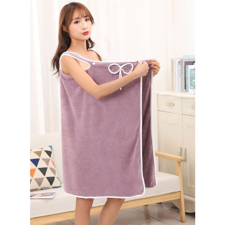 バスローブ 女性用 ラップタオル | PlusNao | 詳細画像2 