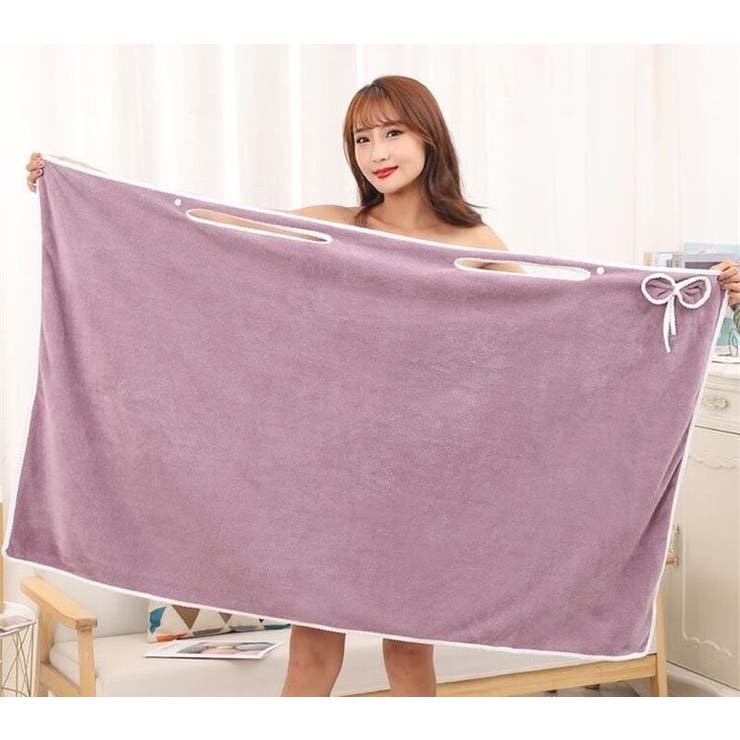 バスローブ 女性用 ラップタオル | PlusNao | 詳細画像3 