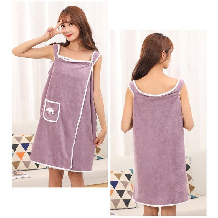 バスローブ 女性用 ラップタオル | PlusNao | 詳細画像5 