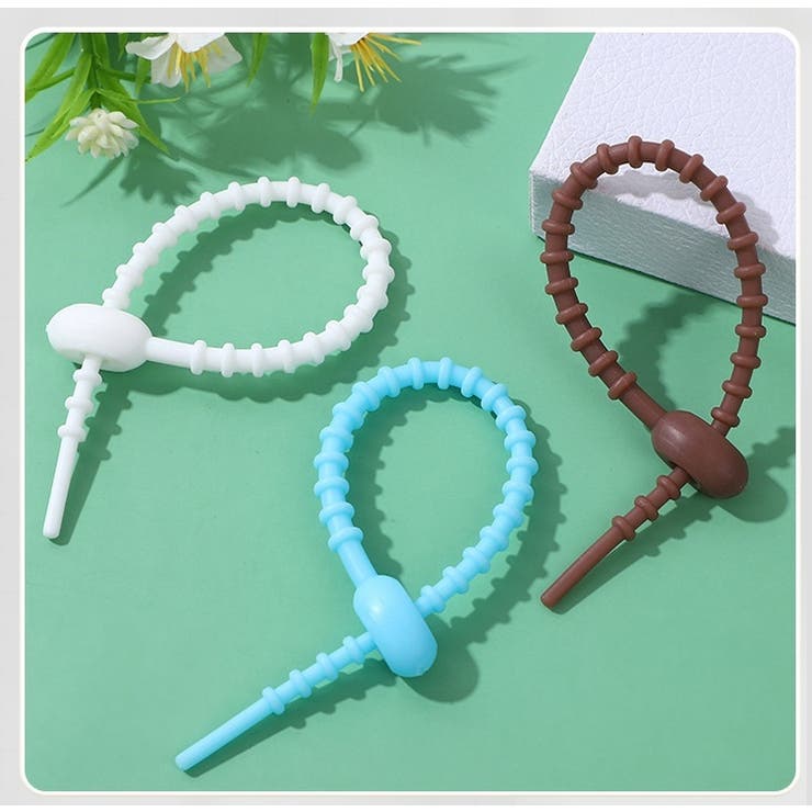 ケーブルバンド 5個セット シリコンバンド | PlusNao | 詳細画像16 