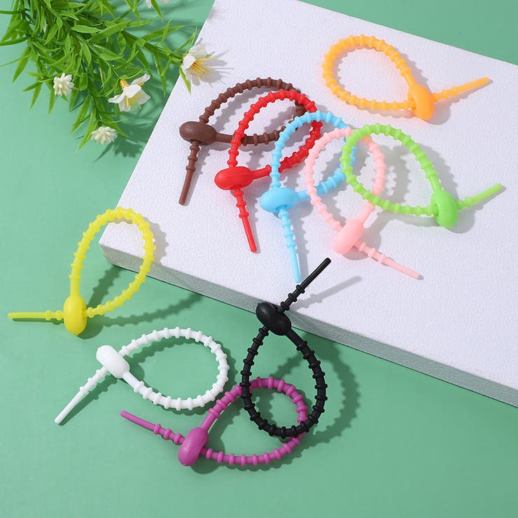 ケーブルバンド 5個セット シリコンバンド | PlusNao | 詳細画像3 