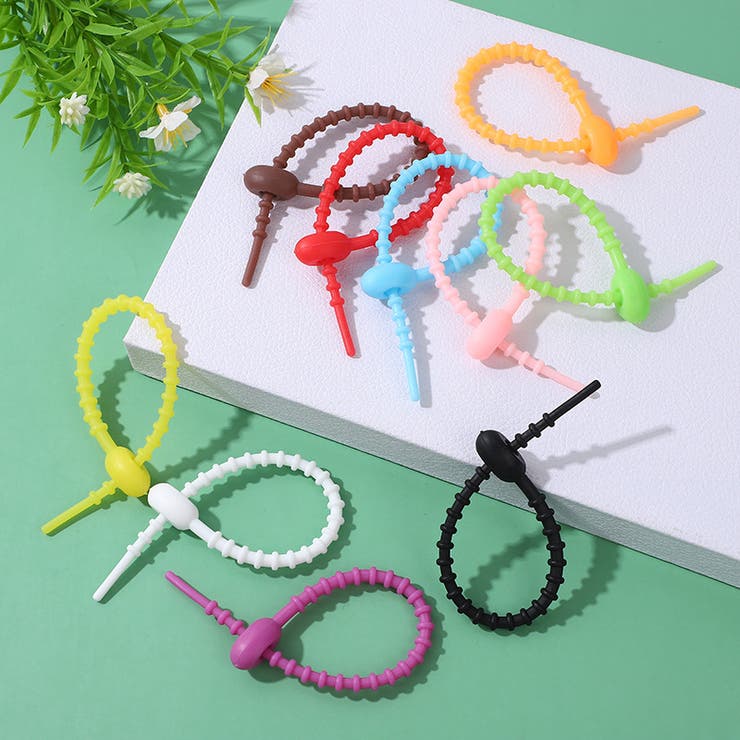 ケーブルバンド 5個セット シリコンバンド | PlusNao | 詳細画像4 