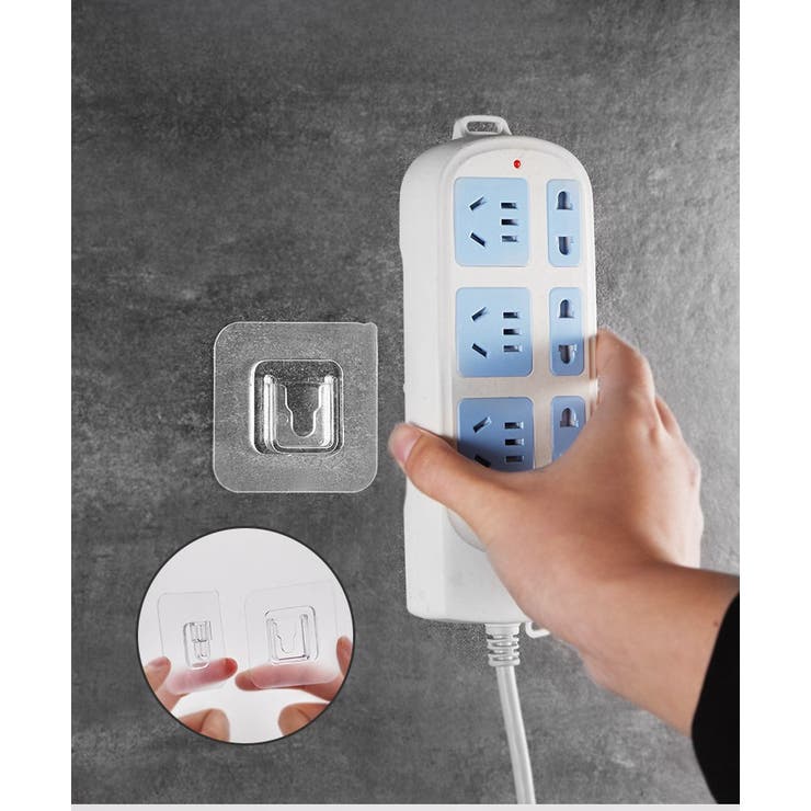 電源タップホルダー 10個セット 壁掛けホルダー | PlusNao | 詳細画像3 