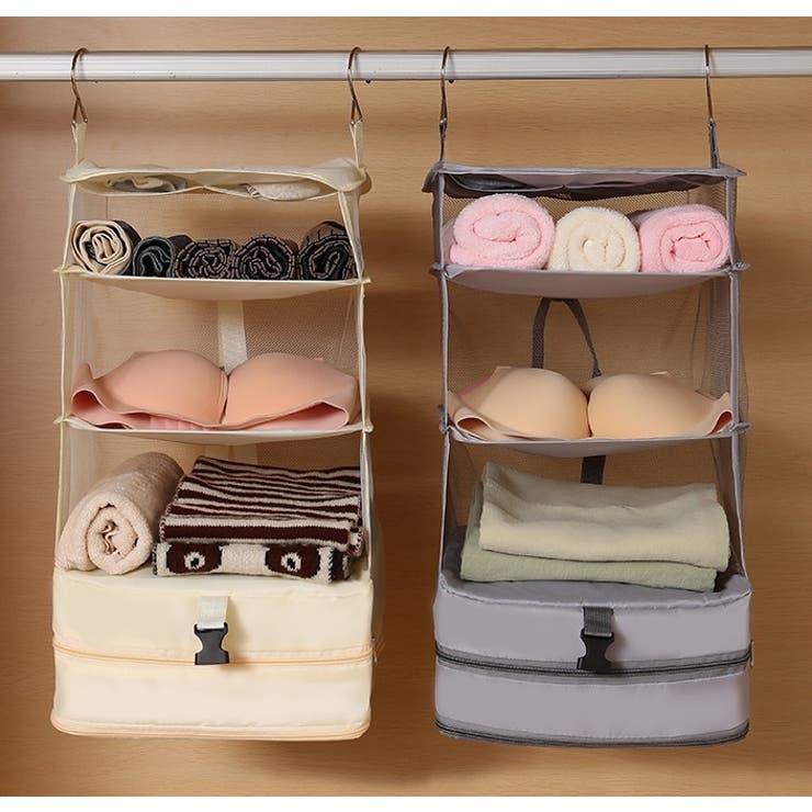 圧縮トラベルバッグ トラベルポーチ 衣類収納ラック | PlusNao | 詳細画像2 