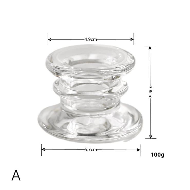 キャンドルホルダー キャンドルスタンド ガラス製 | PlusNao | 詳細画像6 