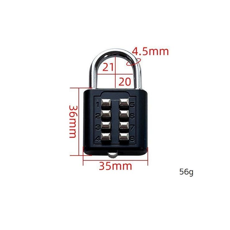南京錠 ボタン式 防犯対策 | PlusNao | 詳細画像11 