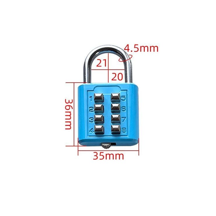 南京錠 ボタン式 防犯対策 | PlusNao | 詳細画像14 