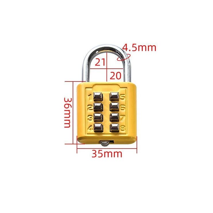 南京錠 ボタン式 防犯対策 | PlusNao | 詳細画像15 