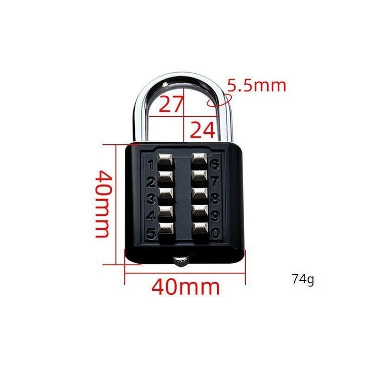 南京錠 ボタン式 防犯対策 | PlusNao | 詳細画像16 
