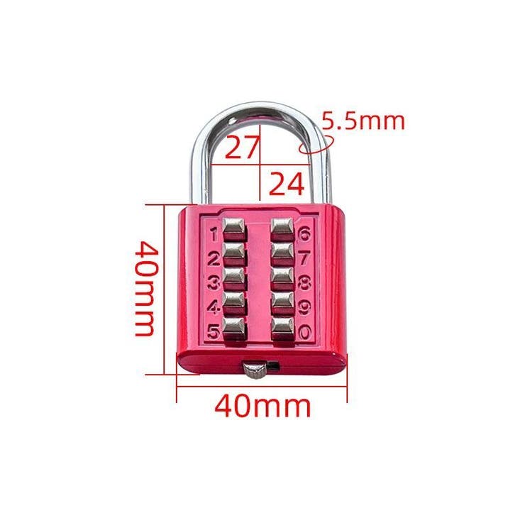 南京錠 ボタン式 防犯対策 | PlusNao | 詳細画像18 