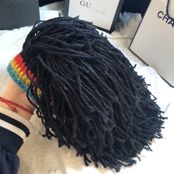 ニット帽 ニットキャップ ドレッドヘア風 | PlusNao | 詳細画像6 