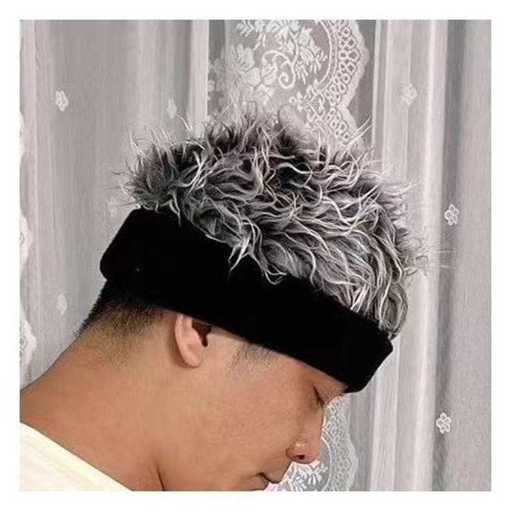 ウィッグつきヘアバンド ウィッグ風帽子 メンズ | PlusNao | 詳細画像3 