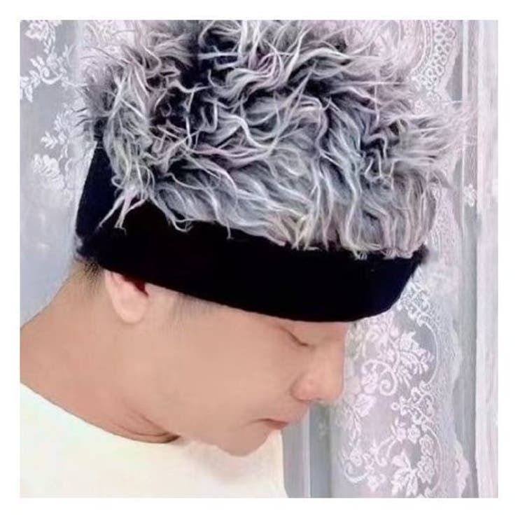 ウィッグつきヘアバンド ウィッグ風帽子 メンズ | PlusNao | 詳細画像4 
