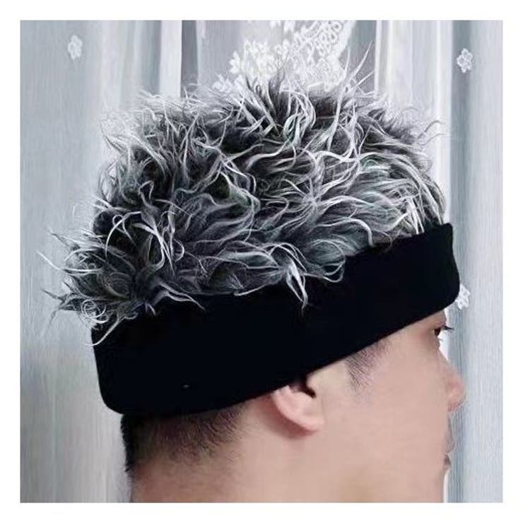 ウィッグつきヘアバンド ウィッグ風帽子 メンズ | PlusNao | 詳細画像5 