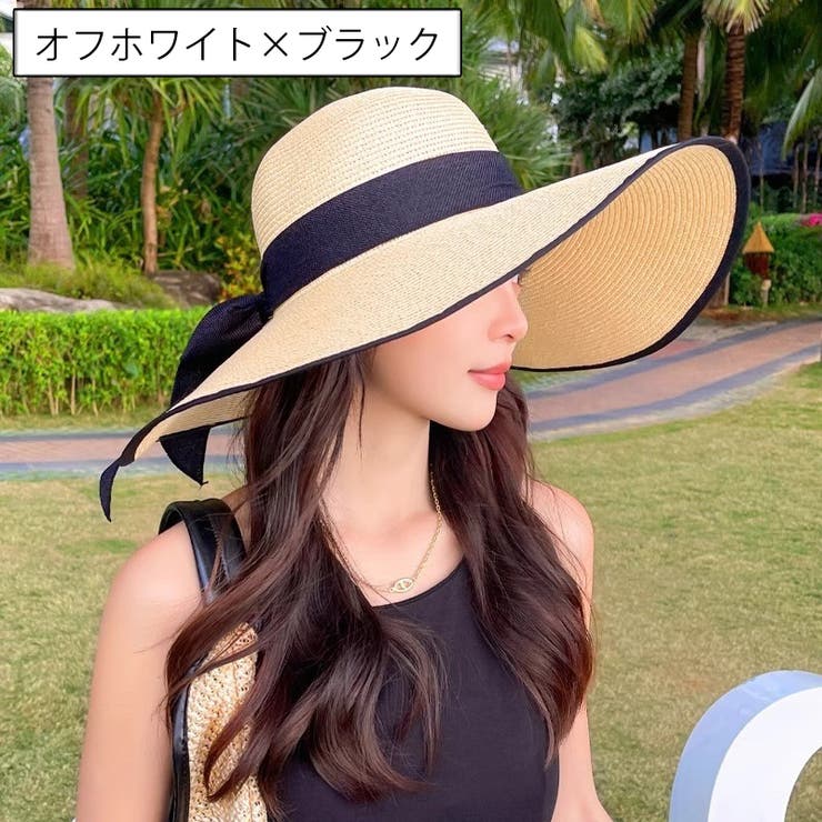 麦わら帽子 レディース つば広ハット | PlusNao | 詳細画像4 
