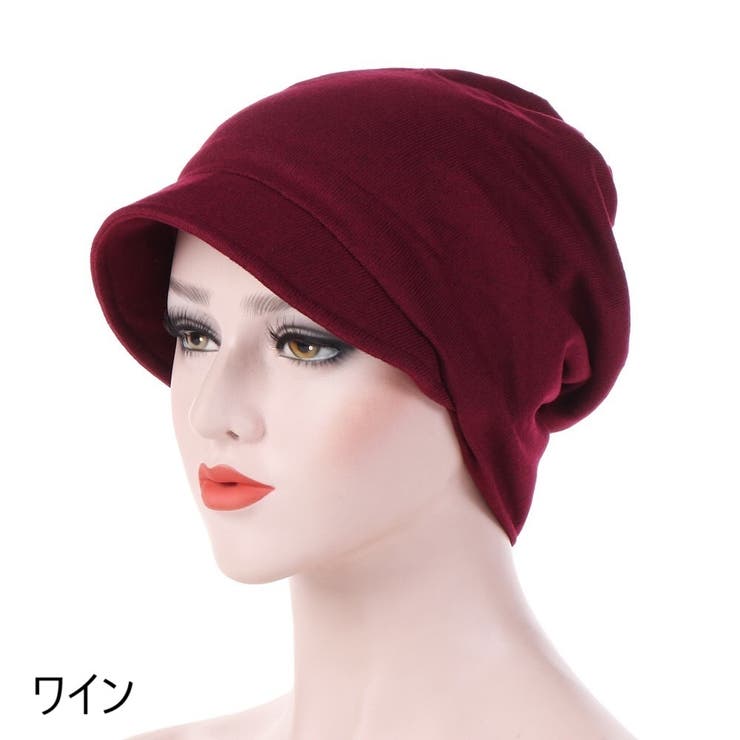 キャスケット帽 つば付き ターバンキャップ風 | PlusNao | 詳細画像12 