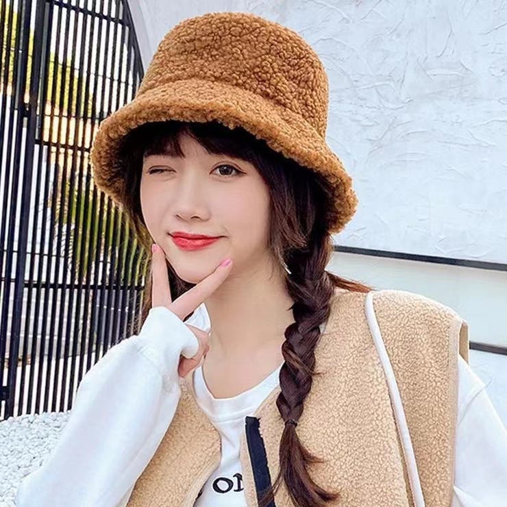 バケットハット ボア 帽子 | PlusNao | 詳細画像3 