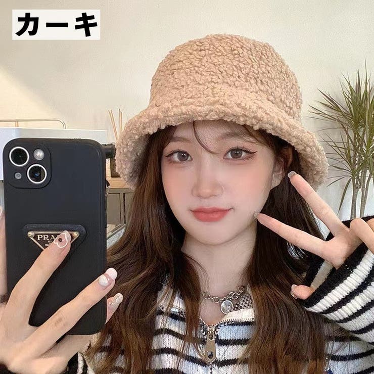 バケットハット ボア 帽子 | PlusNao | 詳細画像6 