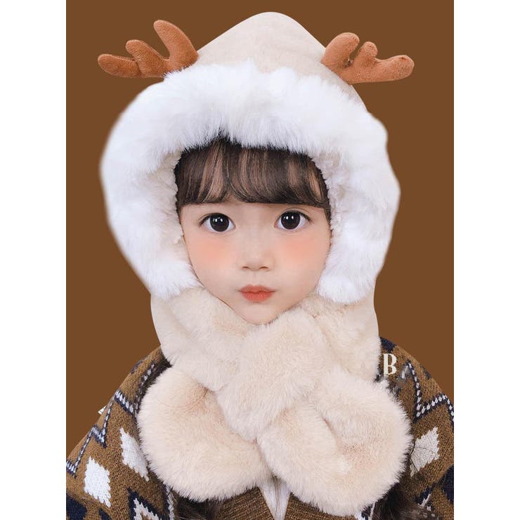 フード付きマフラー 耳あて ネックウォーマー | PlusNao | 詳細画像5 