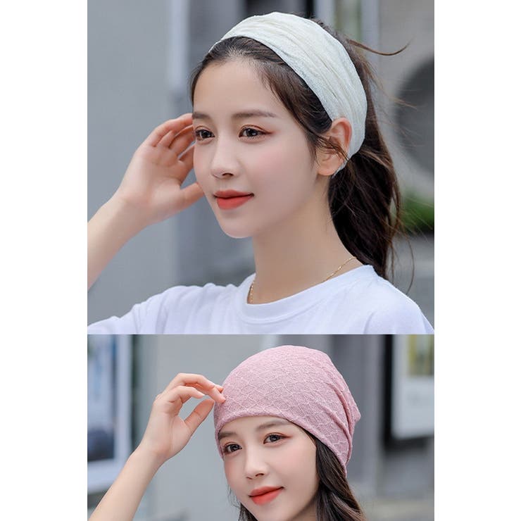 ターバンキャップ ネックウォーマー ヘアバンド | PlusNao | 詳細画像12 