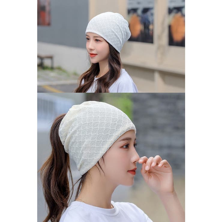 ターバンキャップ ネックウォーマー ヘアバンド | PlusNao | 詳細画像13 